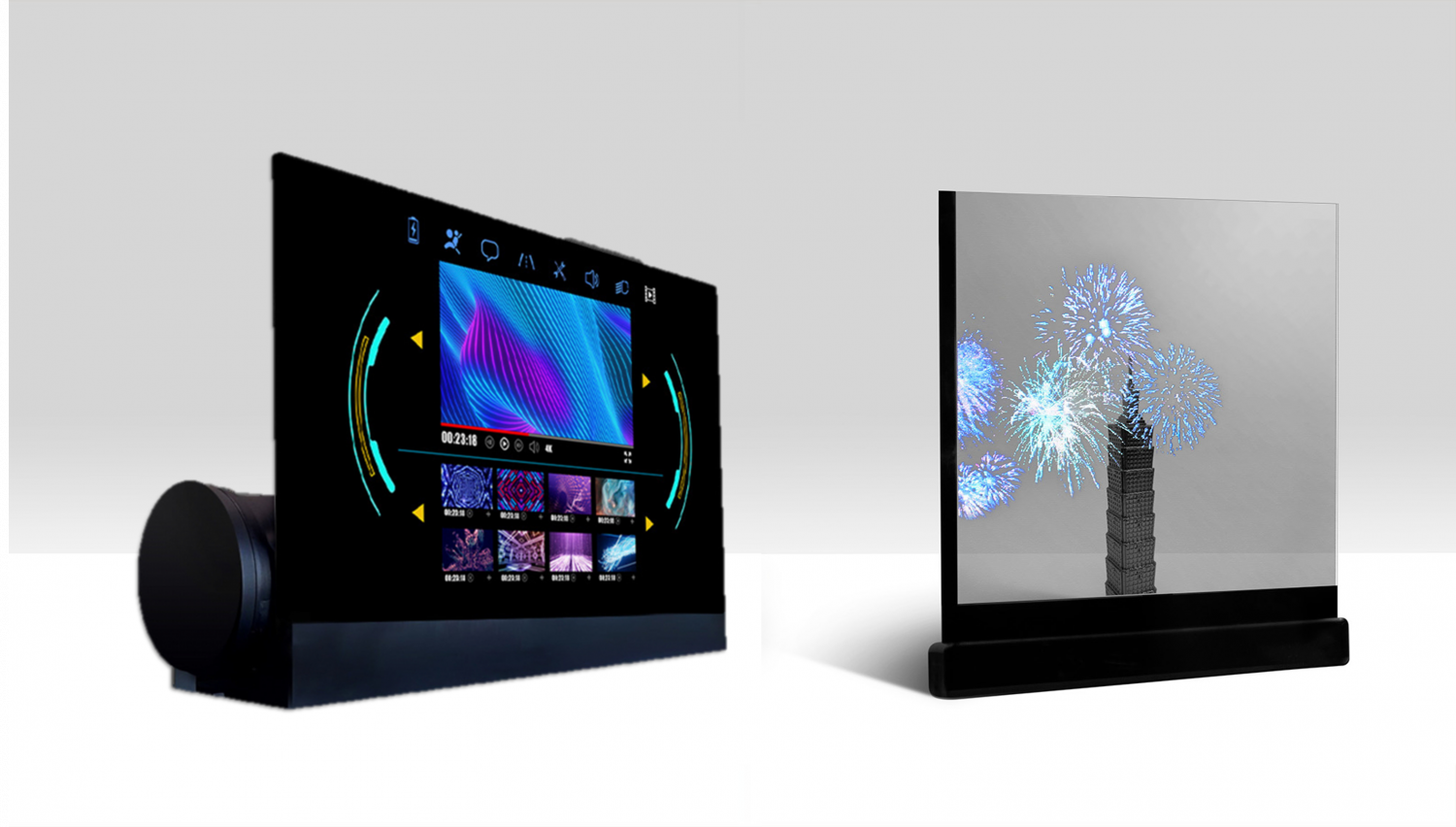 可卷式、折迭性、高透明